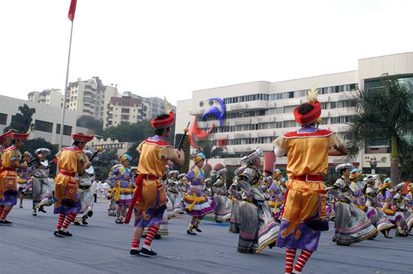 我院学生参加四川省首届冬旅会彩排